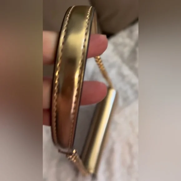 NWT MK Pale Gold The Cece Flap Crossbody Shoulder Bag With Detachable Gold Chain - Picture 9 of 16